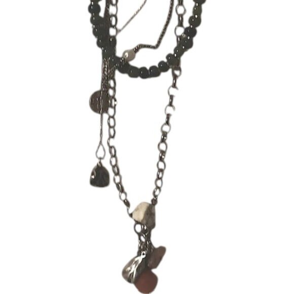 Green beads necklace gemstones crystals - Picture 1 of 8